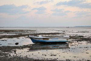 Low Tide Boat Stranded