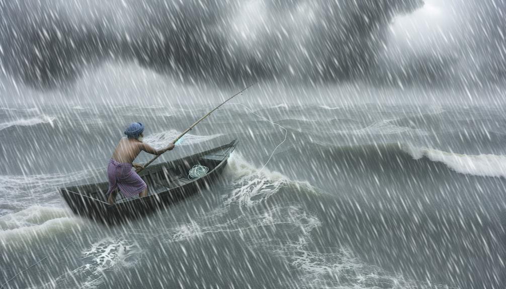 fishing challenges in rain