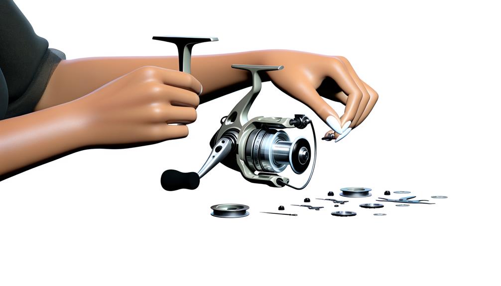 repairing a broken reel